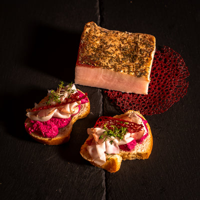 Aromatisierter Salzspeck - Lardo