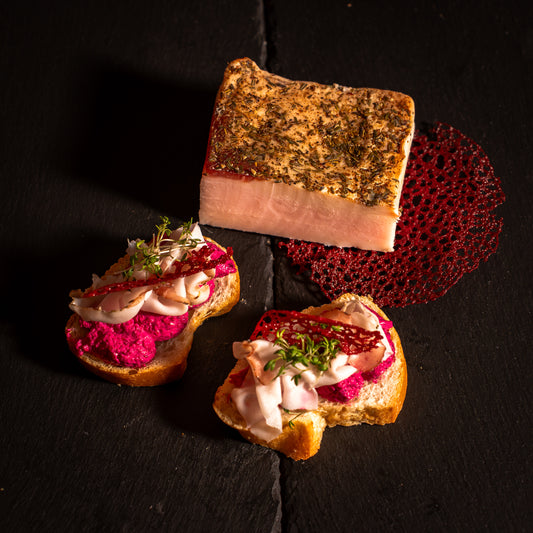 Aromatisierter Salzspeck - Lardo
